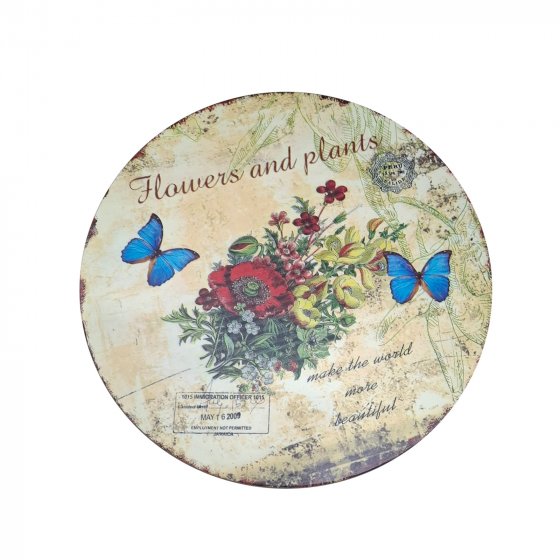 Metalltisch Flowers and Plants 