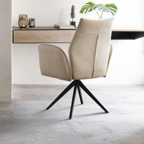 Stuhl mit Armlehnen und Drehbar Edward 