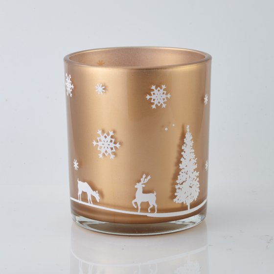 Teelichthalter aus Glas 