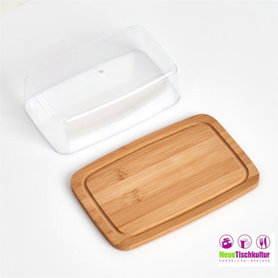 Butterglocke Holz,  Kunststoff 