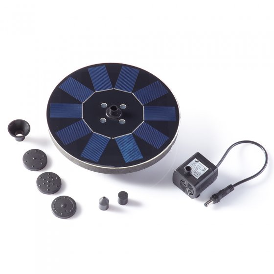 Solar-Fontäne mit LED-Beleuchtung 