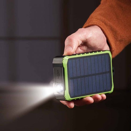 Kurbel- und Solar-Ladegerät 