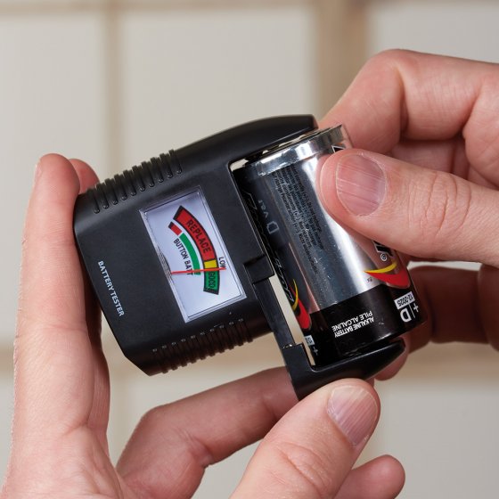XXL-Batterieaufbewahrungsbox mit Tester 