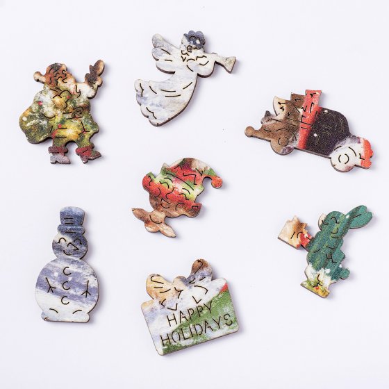 Holz-Puzzle „Weihnachtshelfer” 