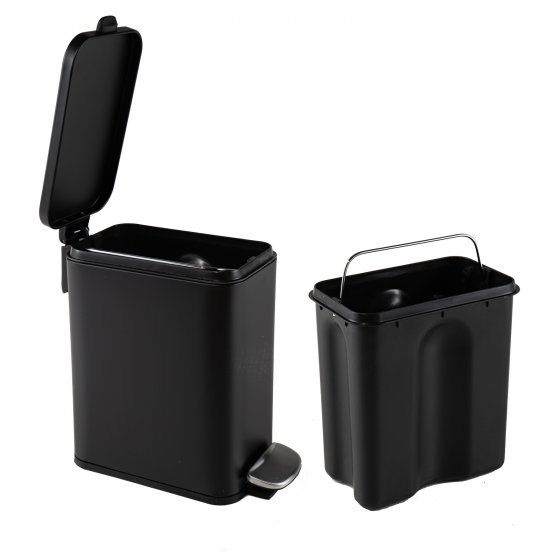 Abfalleimer 5 Liter Schwarz Modern 