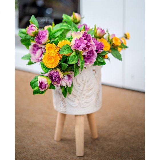 Pfingstrose 38 cm Kunstblume Flora Lila