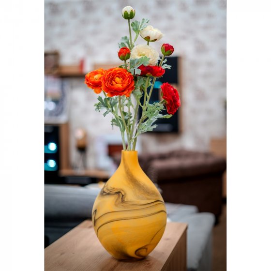 Ranunkel 64 cm Kunstblume Flora Weiß