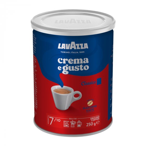 Lavazza Crema e Gusto Classico gemahlener Kaffee 250g 4er Pack 