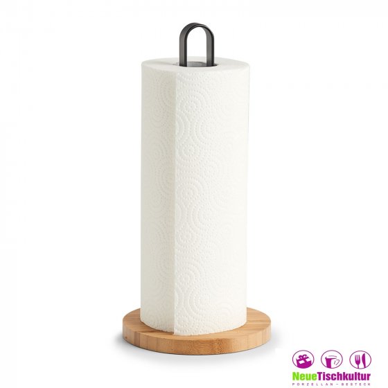 Küchenrollenhalter Bambus, Metall 