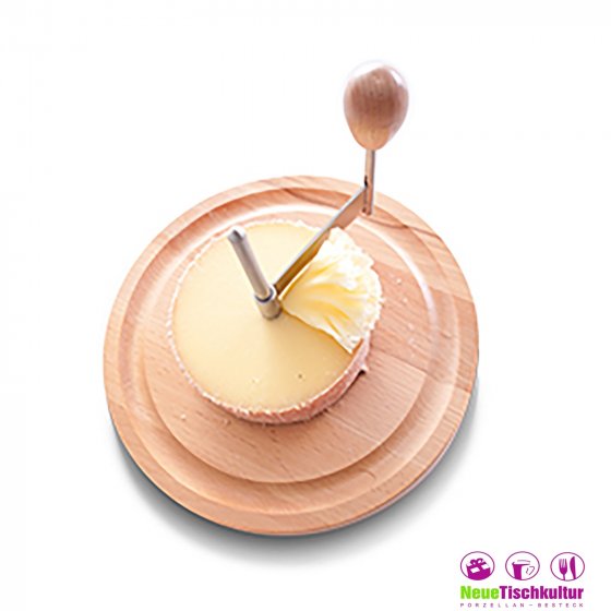 Käseschneide-Set mit Haube Buche, Edelstahl 