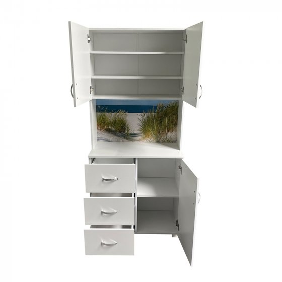 Badschrank Blanca Wellness Motiv Düne