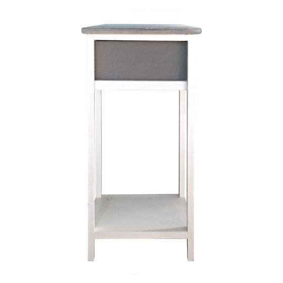 Beistelltisch Mia Landhaus Weiß Grau 