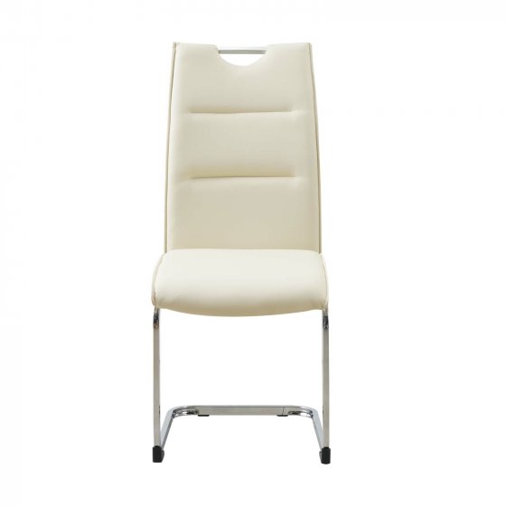 Schwingstuhl 4er Set PU creme DannyC 