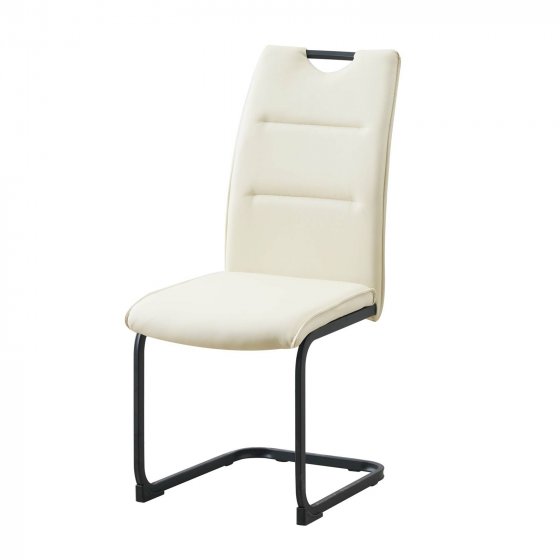 Schwingstuhl 4er Set PU creme DannyP 