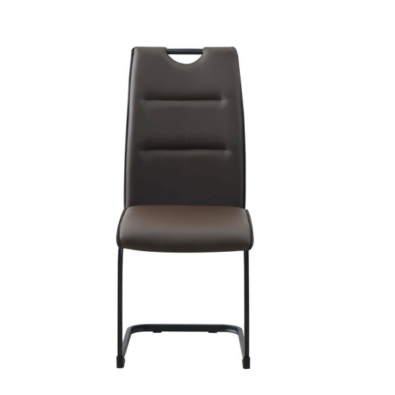 Schwingstuhl 4er Set PU braun DannyP 