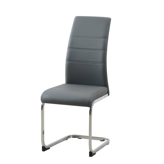 Schwingstuhl 2er Set PU grau SallyC 