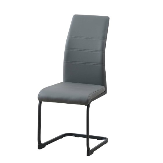 Schwingstuhl 2er Set PU grau SallyP 