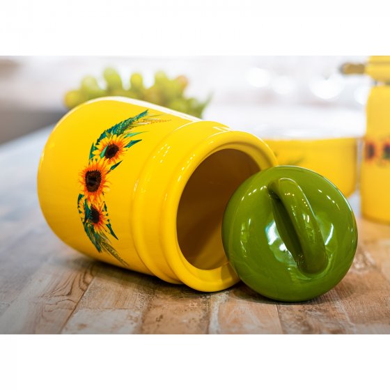 Lebensmitteldose im Landhausstil 11 x 16 cm Sonnenblumen 