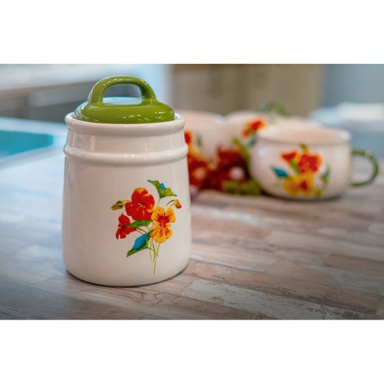 Lebensmitteldose im Landhausstil 11 x 16 cm Kapuzinerkresse 