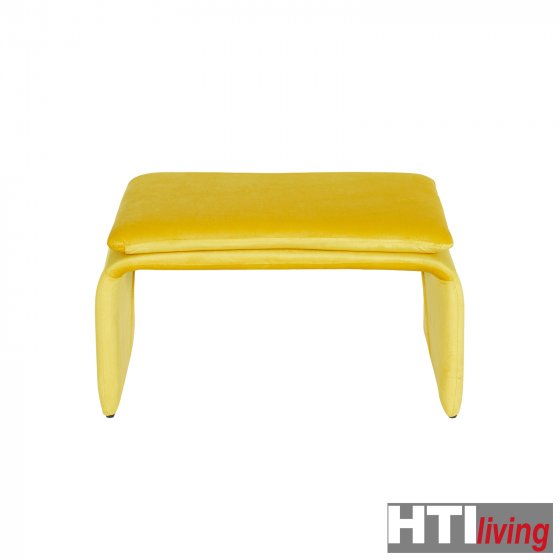 Polsterhocker B/H/T 61 x 34,5 x 40 cm Vance Gelb 