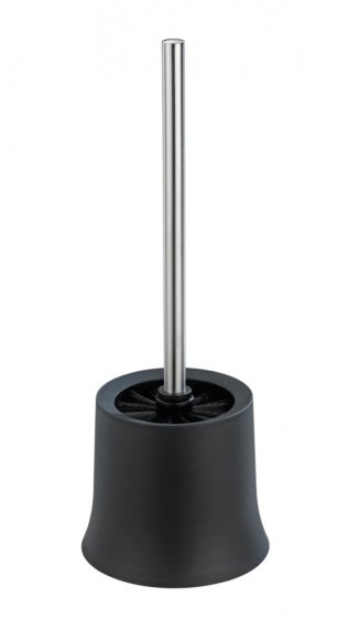 WC-Garnitur Mod. Basic Schwarz 2er Set, inklusive WC-Bürste 