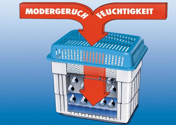 Feuchtigkeitskiller 2 x 2 kg, für Räume bis 160 m³ 