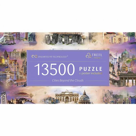 Premium-Puzzle „Städte über den Wolken” 