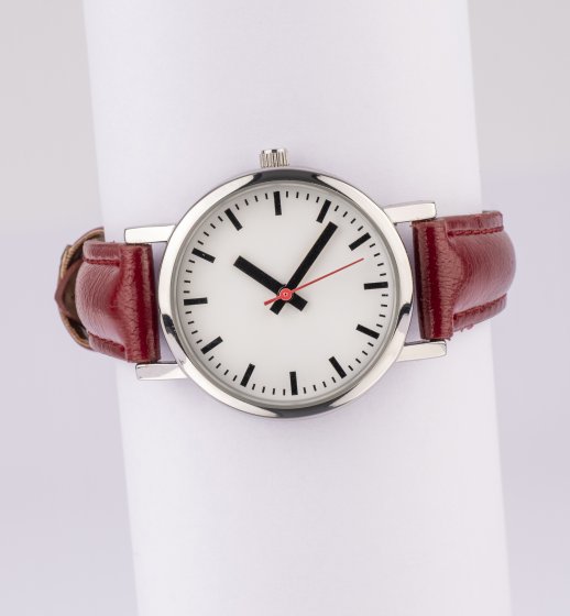 Damen-Lederarmbanduhr