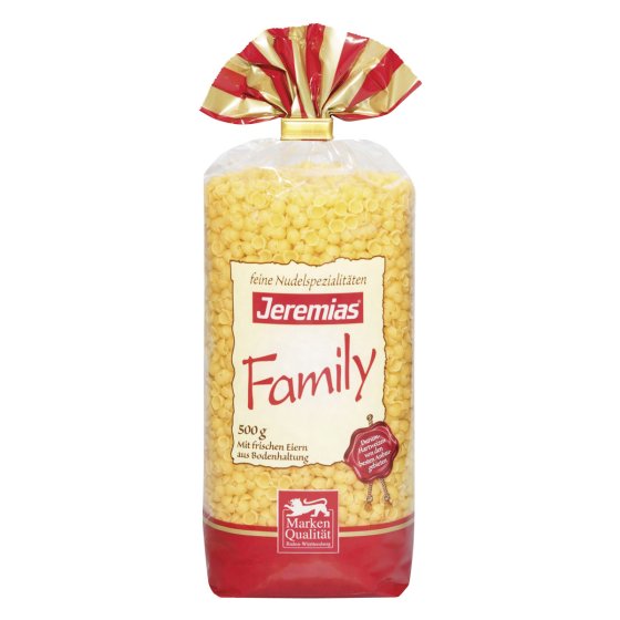 Jeremias Suppen Muscheln Family Nudeln mit Frischei 500g 4er Pack 