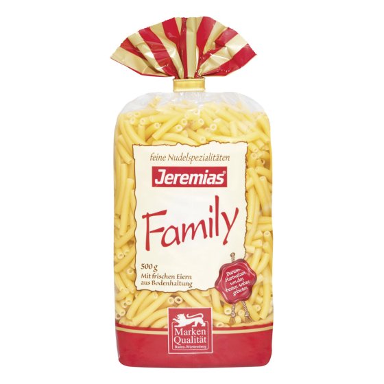 Jeremias Makkronelli Family Nudeln mit frischen Eiern 500g 4er Pack 
