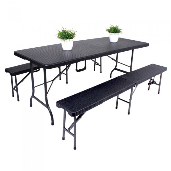 Tisch-Set "Ventana", Rattan-Optik