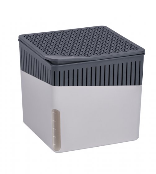 Raumentfeuchter Mod. Cube, Grau, 500 g, 2er Set, für Räume bis ca. 40 m³