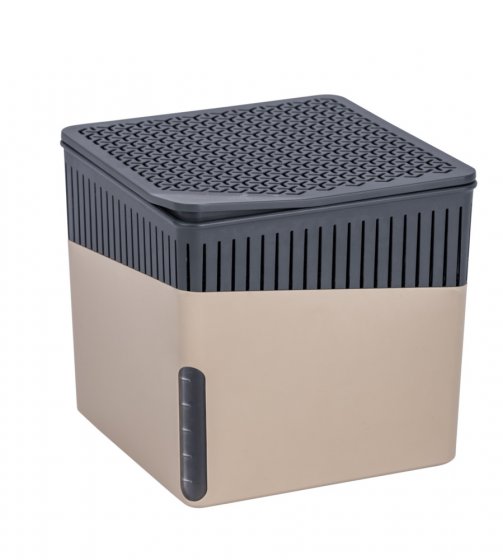 Raumentfeuchter Mod. Cube, Beige, 500 g, 2er Set, für Räume bis ca. 40 m³