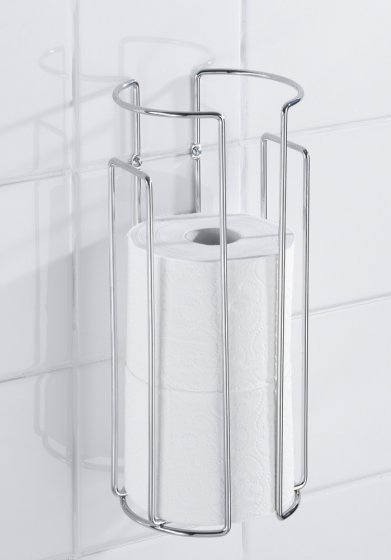Toilettenpapier-Ersatzrollenhalter Chrom 2er Set, für 3 Rollen 