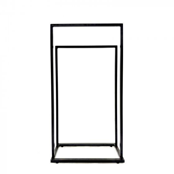 Moderner Handtuchhalter aus robustem Stahl in Schwarz 