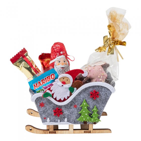 Nikolaus-Schlitten mit Leckerei