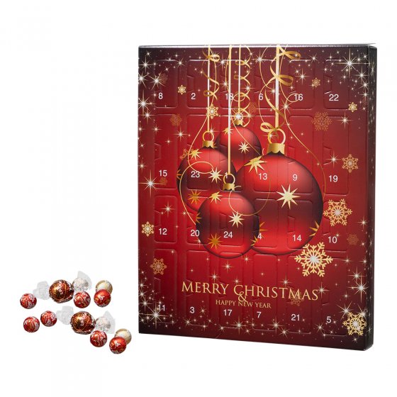 Adventskalender mit Lindt Schokolade