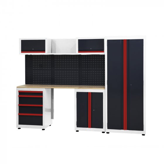 Werkstattwand Havel Schwarz-Weiß-Rot 