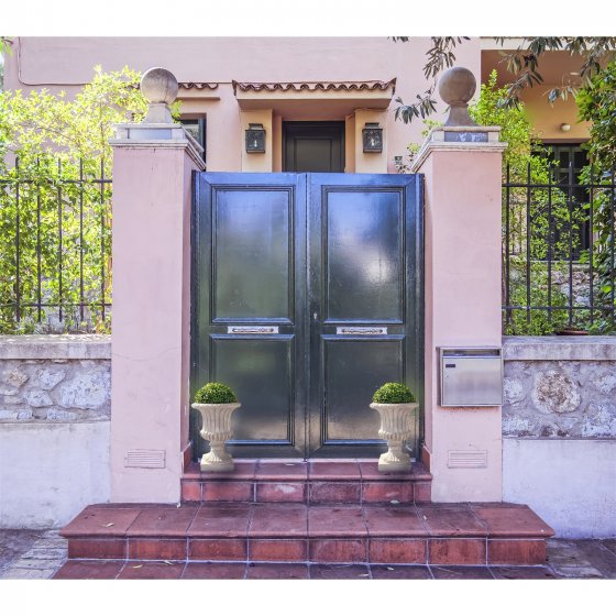 Pflanzkübel Athene Antik Hellgrau 2er-Set 