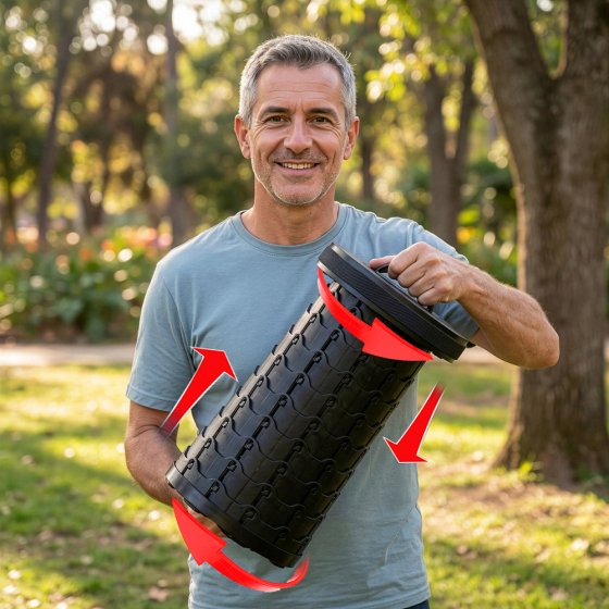 Höhenverstellbarer XXL-Sitzhocker 