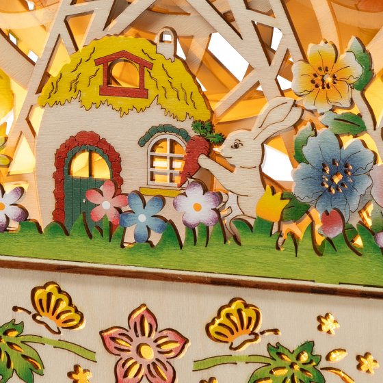 Drehendes Holz-Riesenrad 