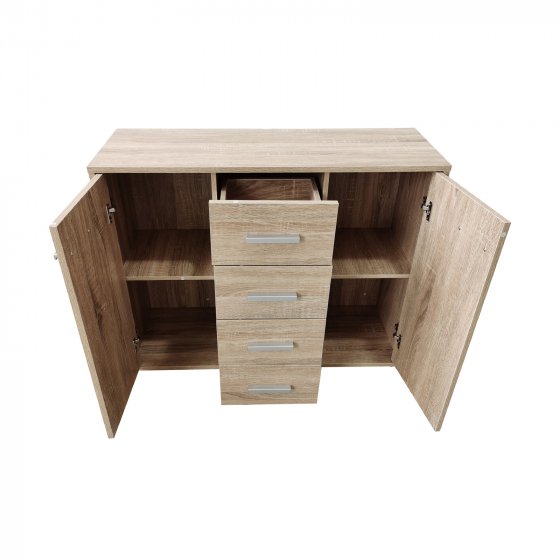 Sideboard Nina mit 4 Schubladen Sonoma 