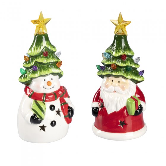 LED-Schneemann-Santa 