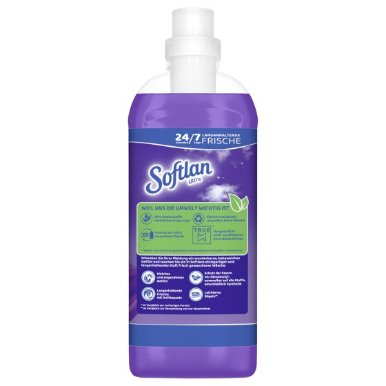 Softlan Ultra Traumfrisch feiner Duft für 45 Waschladungen 1L 3er Pack 
