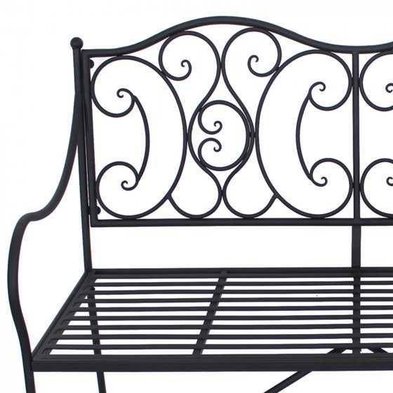 Sitzbank aus Metall Gartenbank 