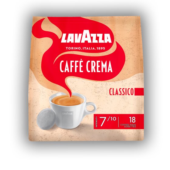 Lavazza Caffe Crema Classico Pads 18 Kaffeepads in einer Packung 125g 