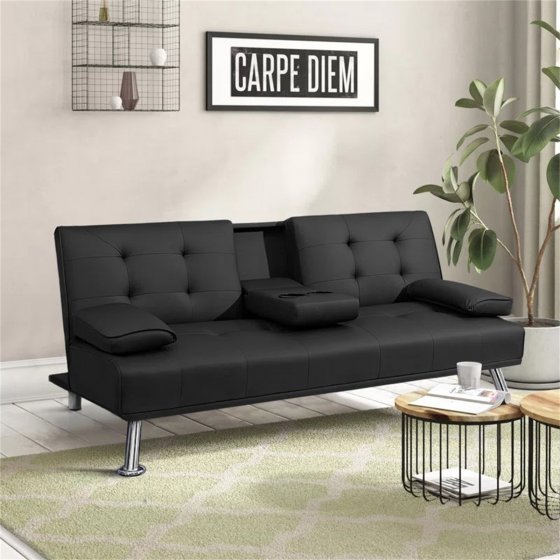 Klappsofa Schwarz Marwan