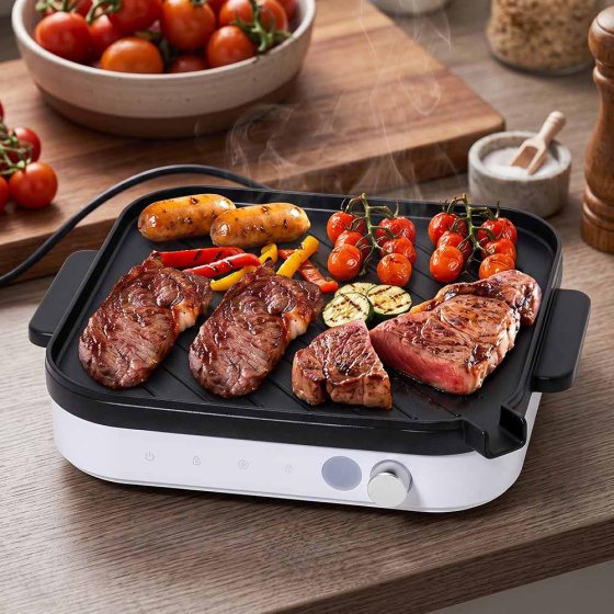 Induktionskochplatte mit Grillaufsatz 