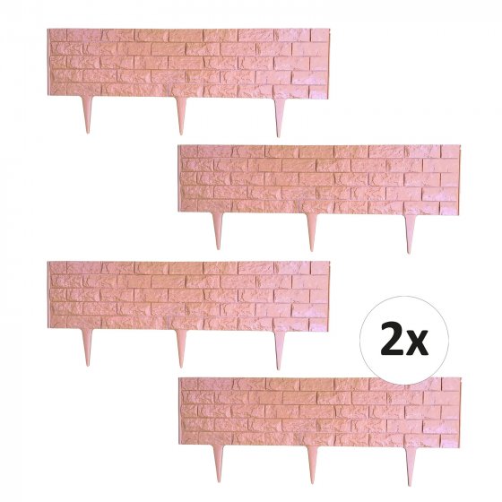 Beetumeinfassung in Ziegelsteinoptik 4,52 m Gesamt Nessa 