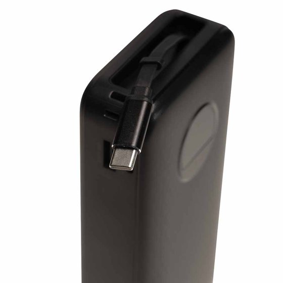 Power-Ladegerät mit integriertem USB-C-Kabel 